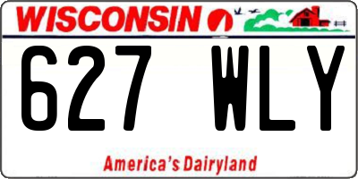 WI license plate 627WLY