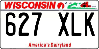 WI license plate 627XLK