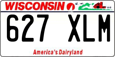 WI license plate 627XLM