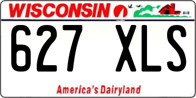WI license plate 627XLS