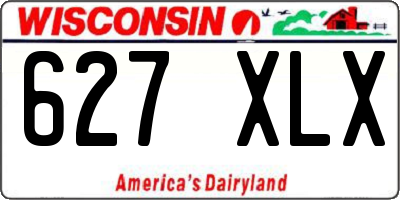 WI license plate 627XLX