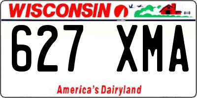 WI license plate 627XMA