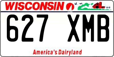 WI license plate 627XMB