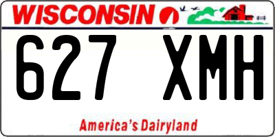 WI license plate 627XMH