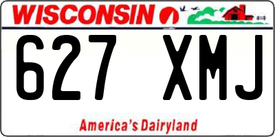WI license plate 627XMJ