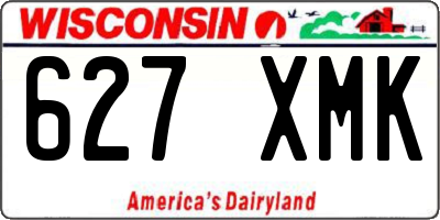 WI license plate 627XMK