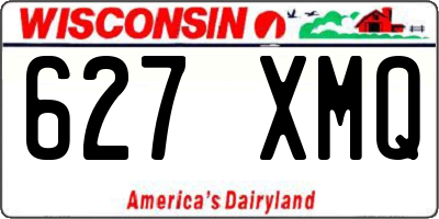 WI license plate 627XMQ