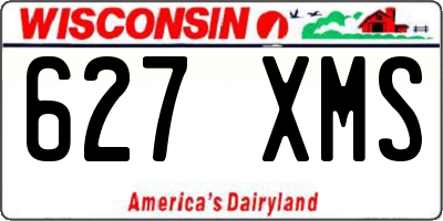 WI license plate 627XMS
