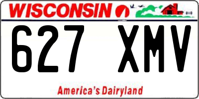 WI license plate 627XMV