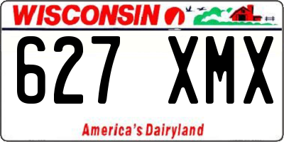 WI license plate 627XMX
