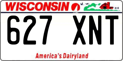 WI license plate 627XNT