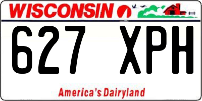 WI license plate 627XPH