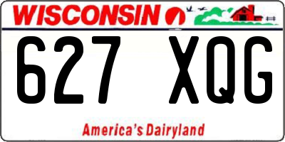 WI license plate 627XQG
