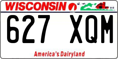 WI license plate 627XQM