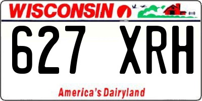 WI license plate 627XRH