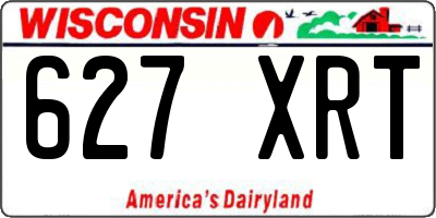 WI license plate 627XRT