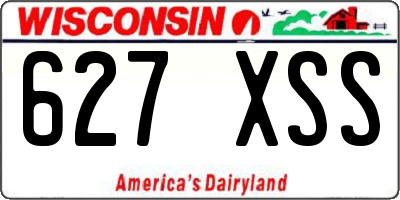 WI license plate 627XSS