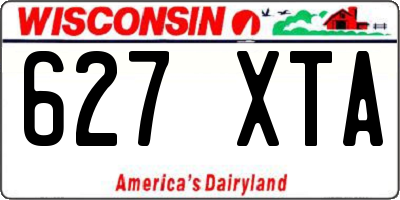 WI license plate 627XTA