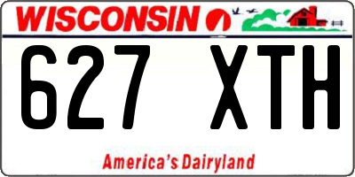 WI license plate 627XTH