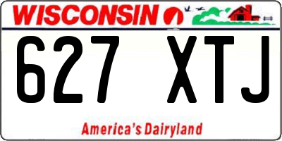 WI license plate 627XTJ
