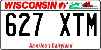 WI license plate 627XTM