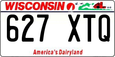 WI license plate 627XTQ