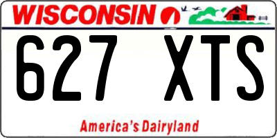 WI license plate 627XTS