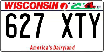WI license plate 627XTY