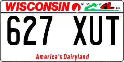 WI license plate 627XUT
