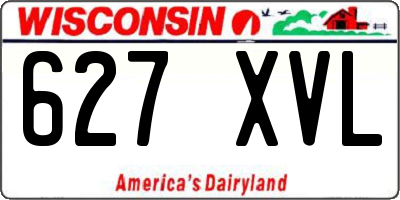 WI license plate 627XVL