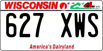 WI license plate 627XWS