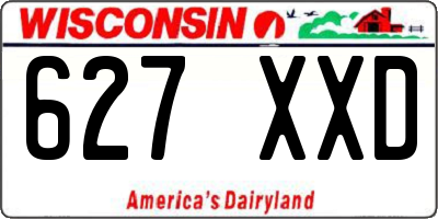 WI license plate 627XXD