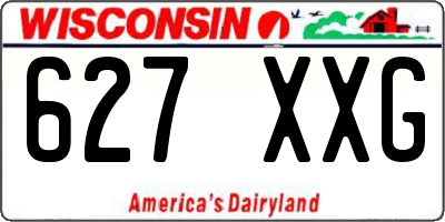 WI license plate 627XXG