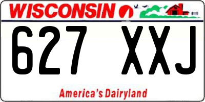 WI license plate 627XXJ