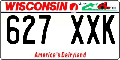 WI license plate 627XXK