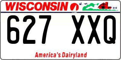 WI license plate 627XXQ