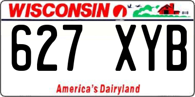 WI license plate 627XYB