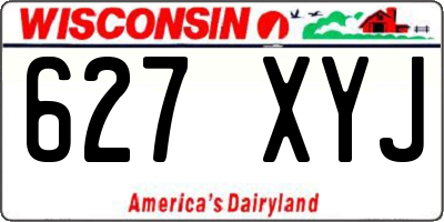 WI license plate 627XYJ