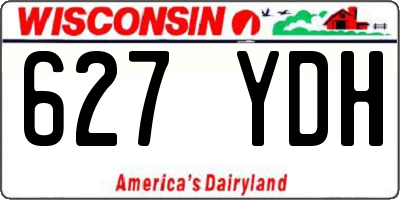 WI license plate 627YDH