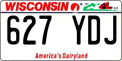 WI license plate 627YDJ