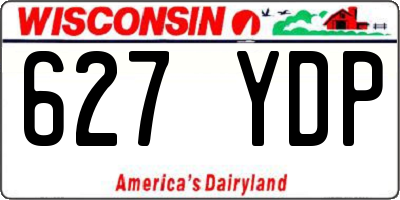WI license plate 627YDP