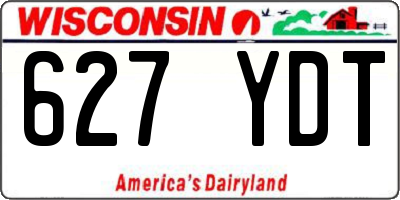 WI license plate 627YDT