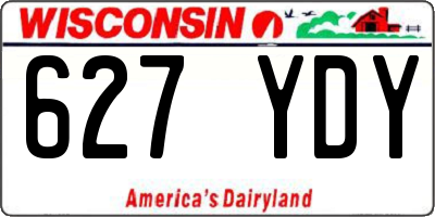 WI license plate 627YDY