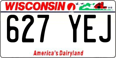 WI license plate 627YEJ