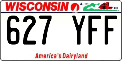 WI license plate 627YFF