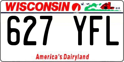 WI license plate 627YFL