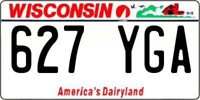 WI license plate 627YGA