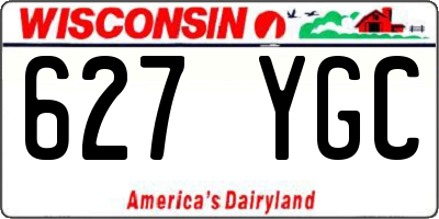 WI license plate 627YGC