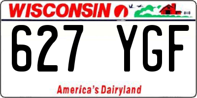 WI license plate 627YGF