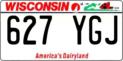 WI license plate 627YGJ